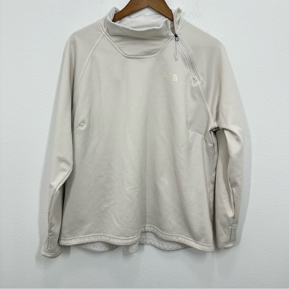 The North Face Women's Cream Half-Zip Turtleneck Pullover